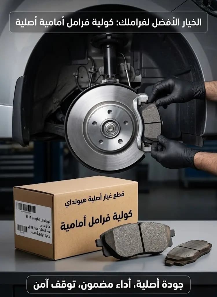 كولية أمامية هيونداي فيلوستر 2011 صيني / Front Brake Pads Hyundai Veloster 2011
