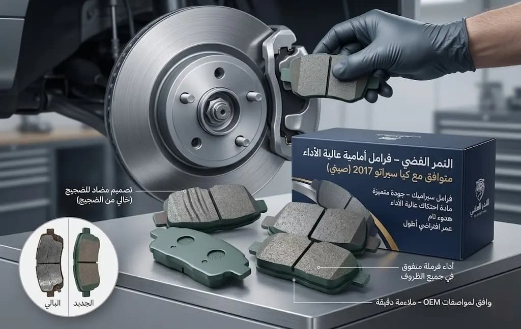 كولية فرامل أمامي كيا سيراتو 2017 صيني /Kia Cerato 2017 Chinese Front Brake Pads