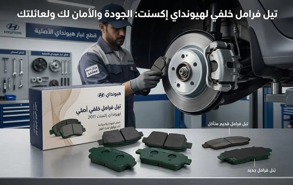 كولية خلفي طنبور هيونداي اكسنت 2011 صيني / Rear Brake Pads Hyundai Accent 2011